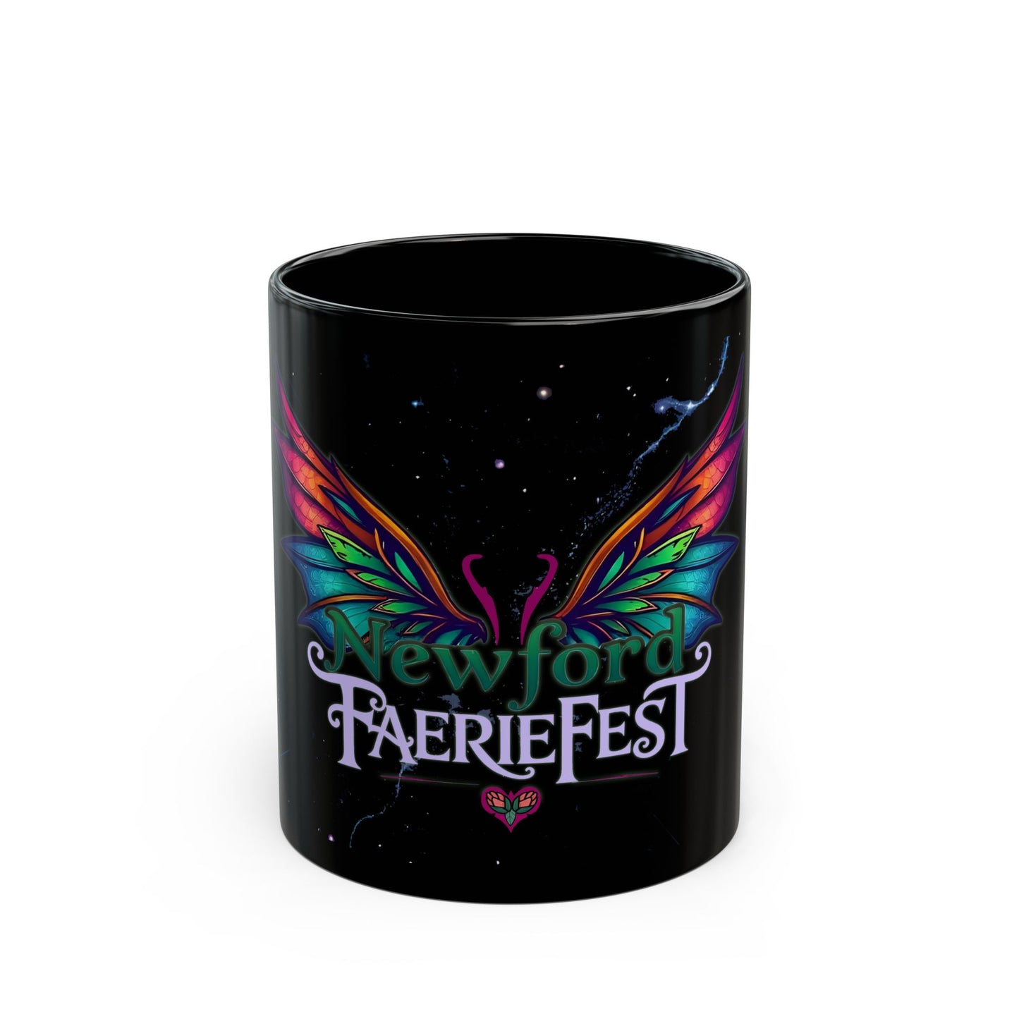 Newford FaerieFest Black Mug