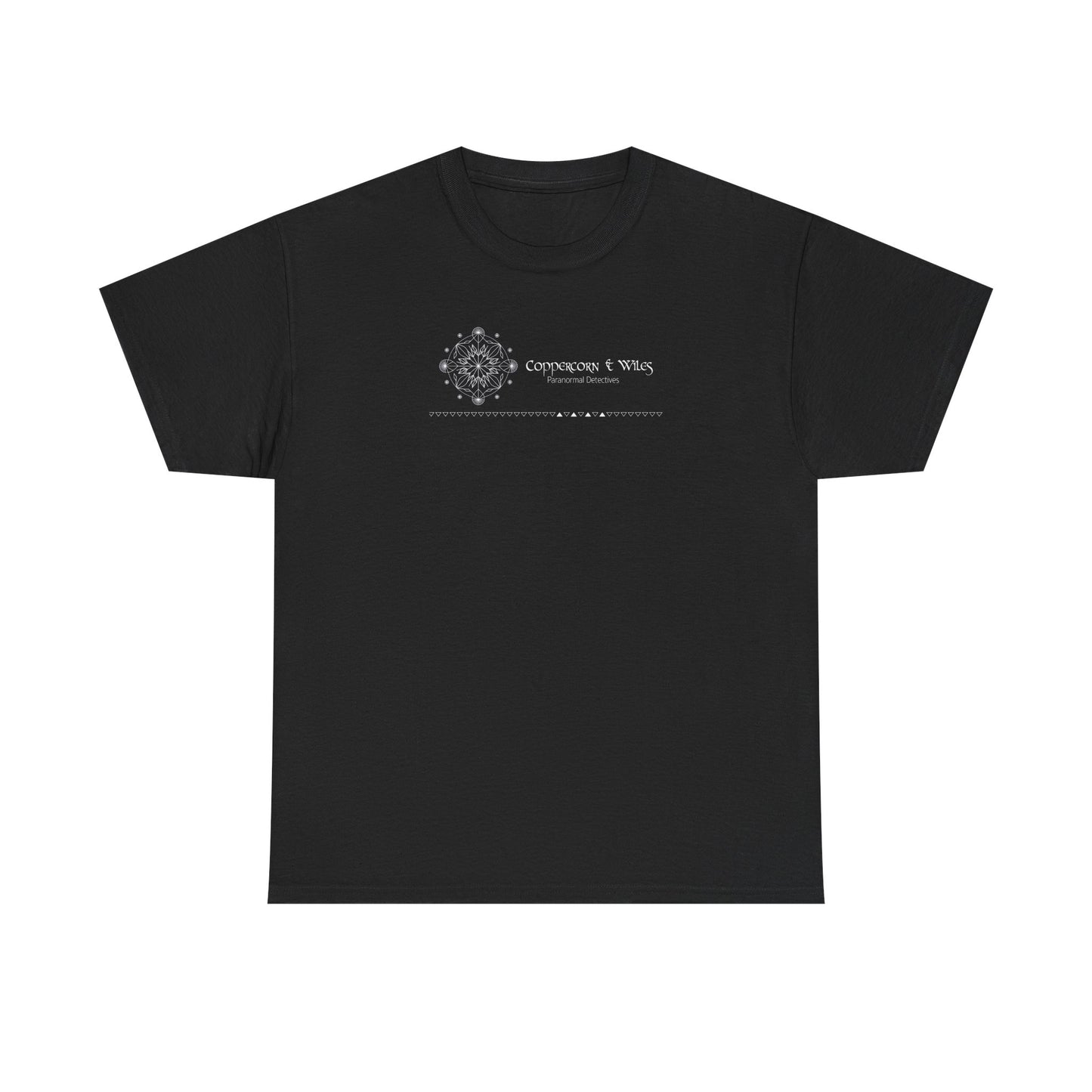 Coppercorn & Wiles 2-sided Newford Paranormal Investigator Heavy Cotton Tee