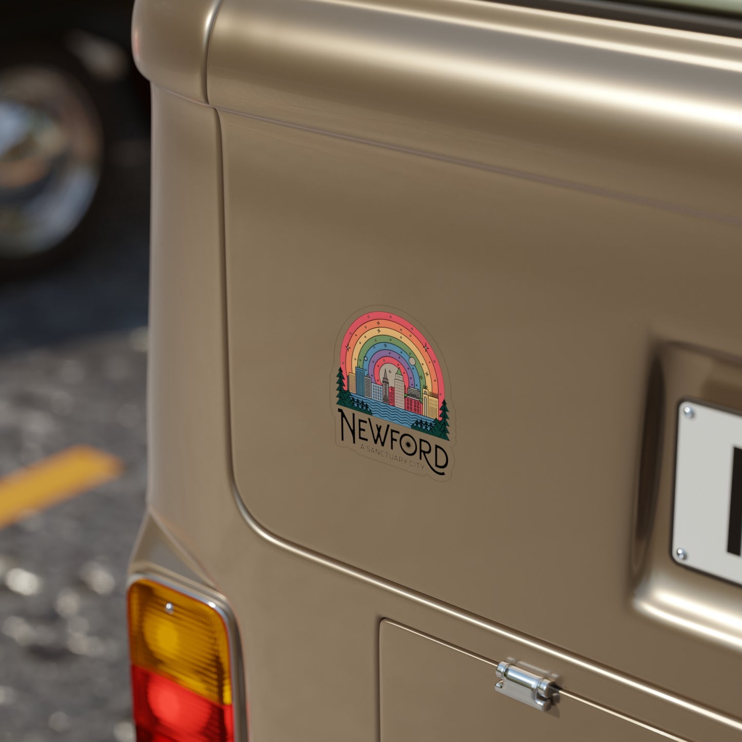 Newford Sanctuary City Outdoor Stickers