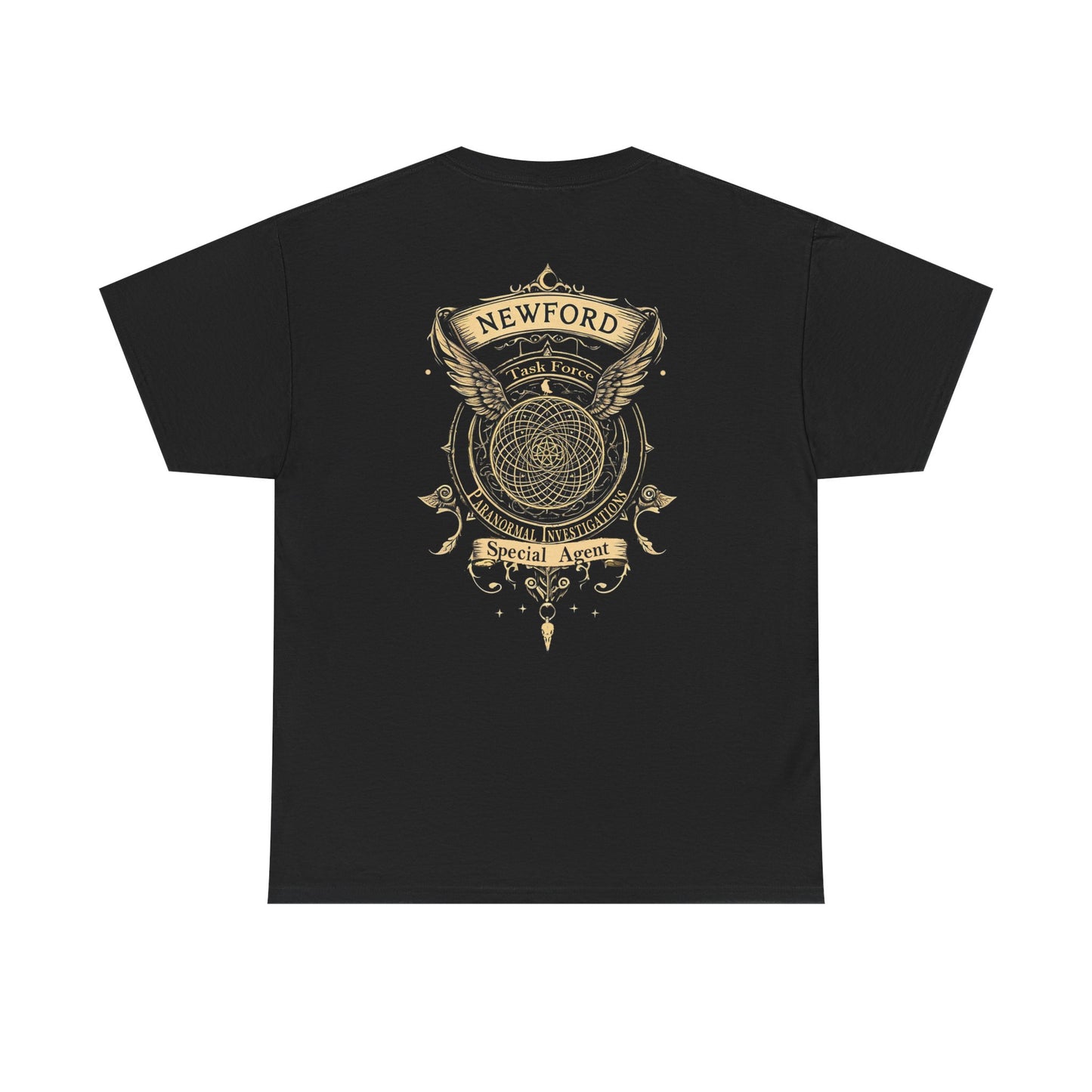 Newford Paranormal Investigator 2-sided Heavy Cotton Tee