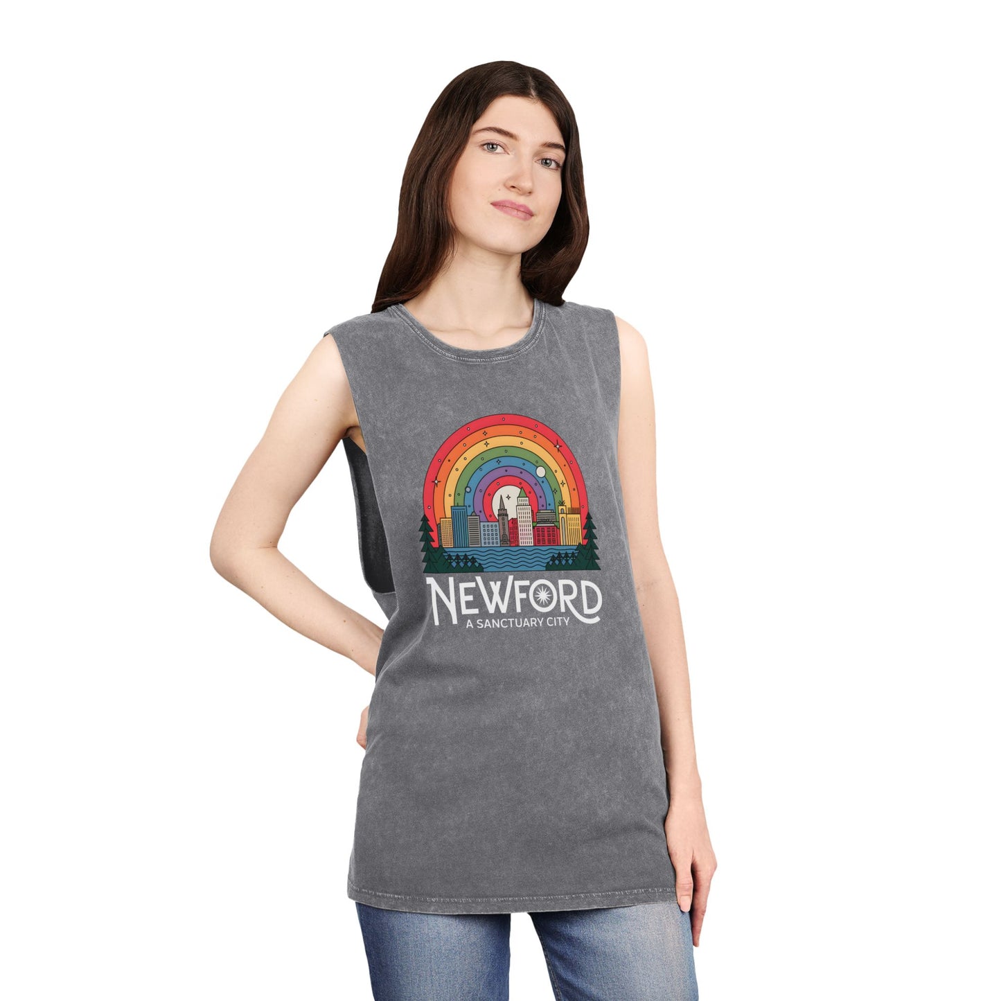 Sanctuary City Unisex Stonewash Tank Top
