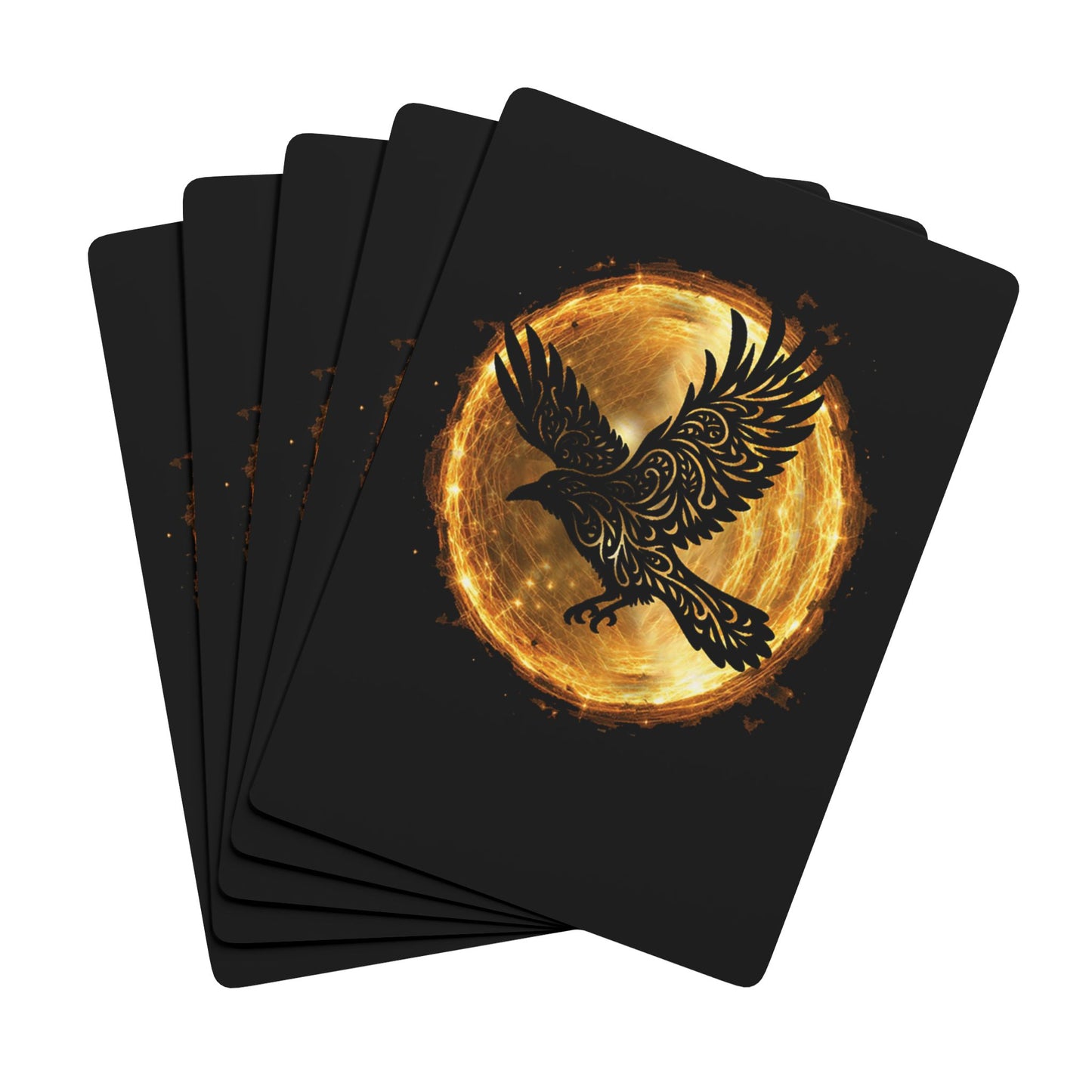 Poker Playing Cards - Juniper Wiles Gold Crow