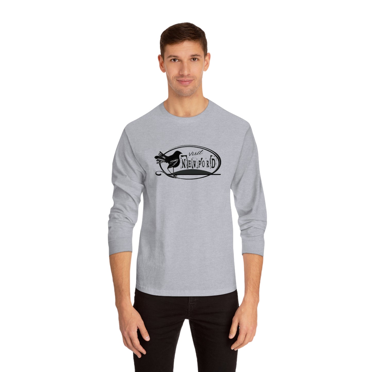 Visit Newford White Crow Long Sleeve T-Shirt