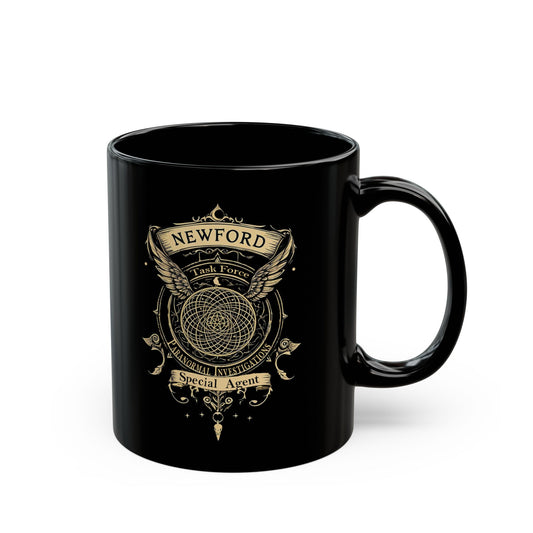 Newford Paranormal Investigations Black Mug