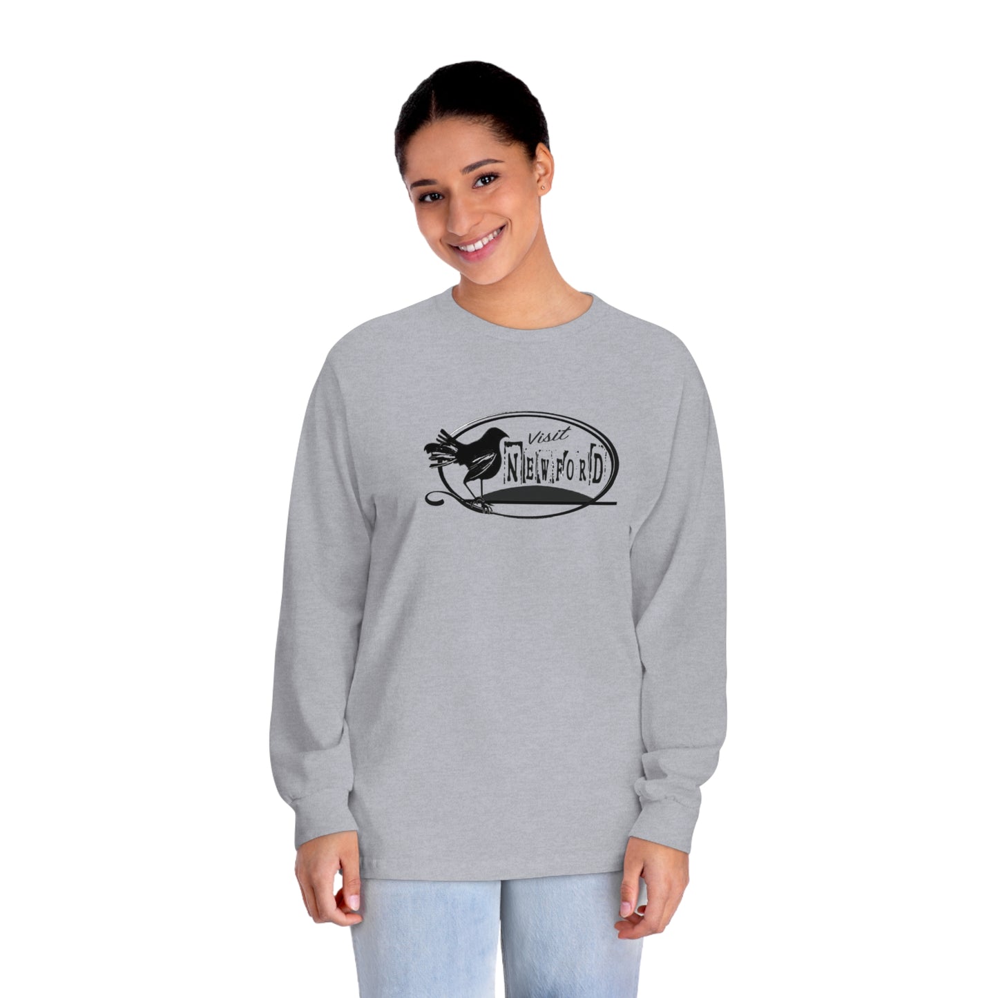 Visit Newford White Crow Long Sleeve T-Shirt