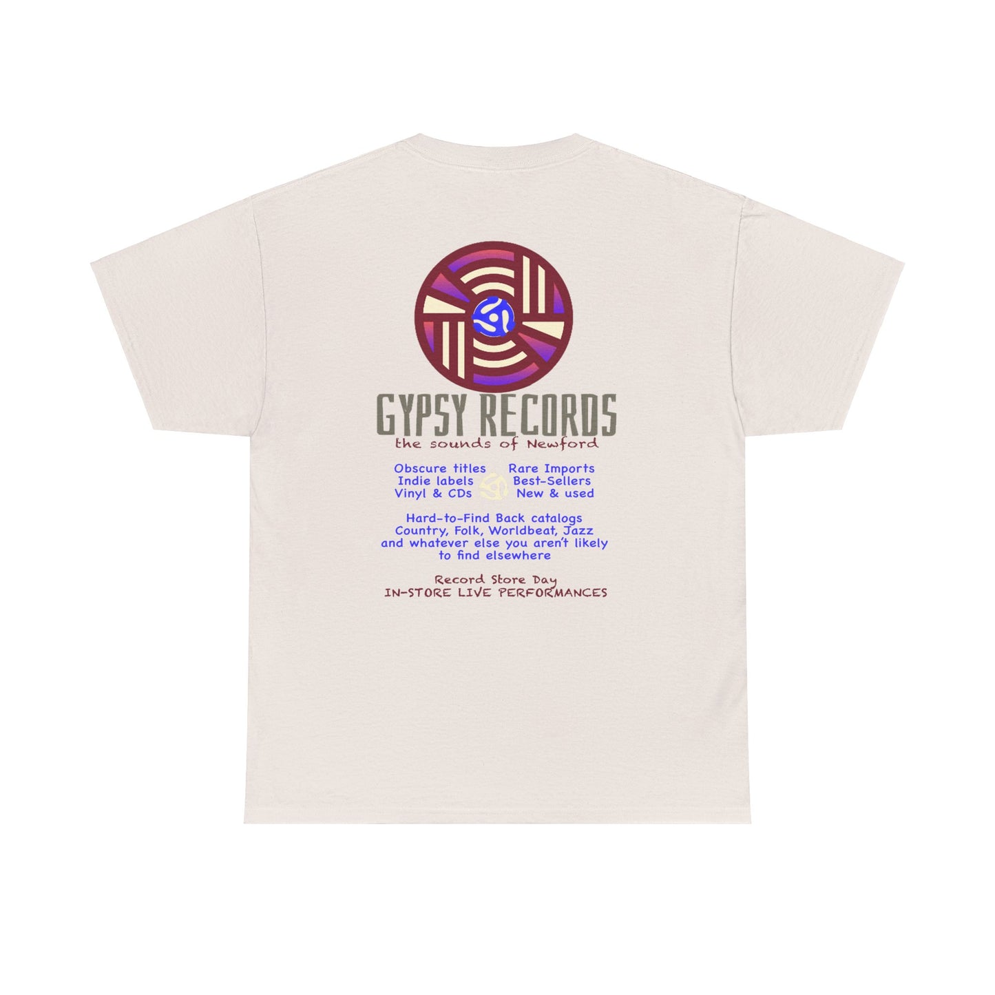 Gypsy Records  Heavy Cotton Tee