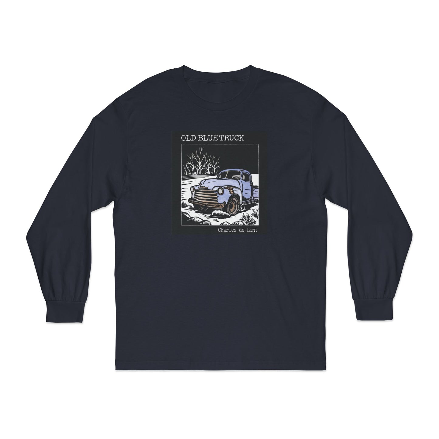 Old Blue Truck by Charles de Lint Long Sleeve T-Shirt