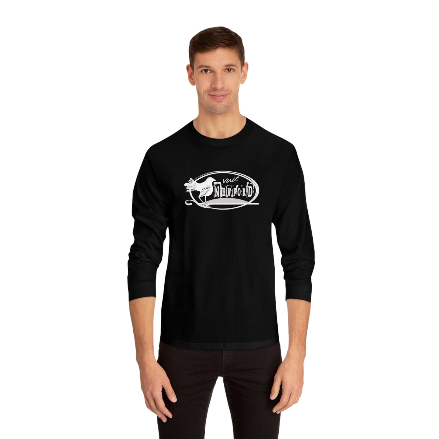 Visit Newford White Crow Long Sleeve T-Shirt