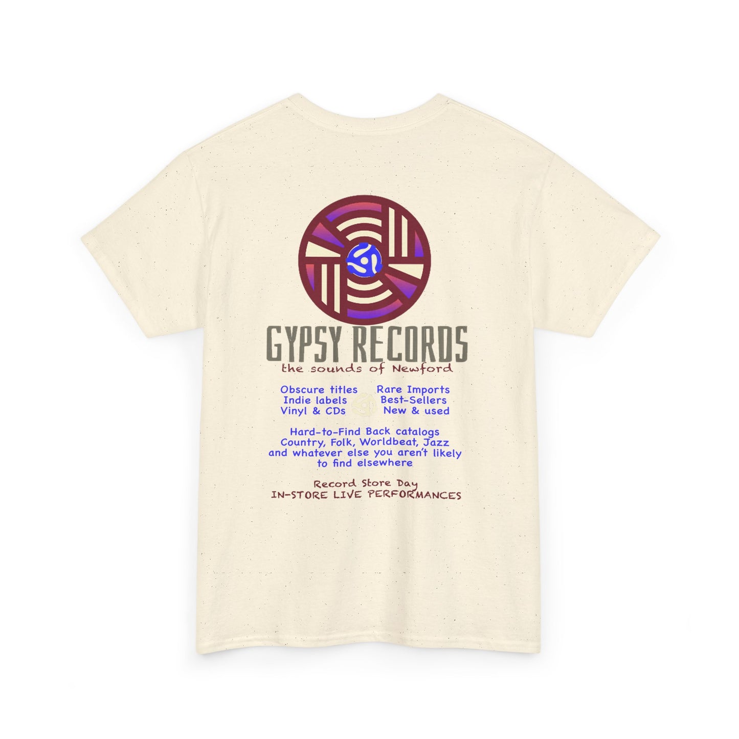 Gypsy Records  Heavy Cotton Tee