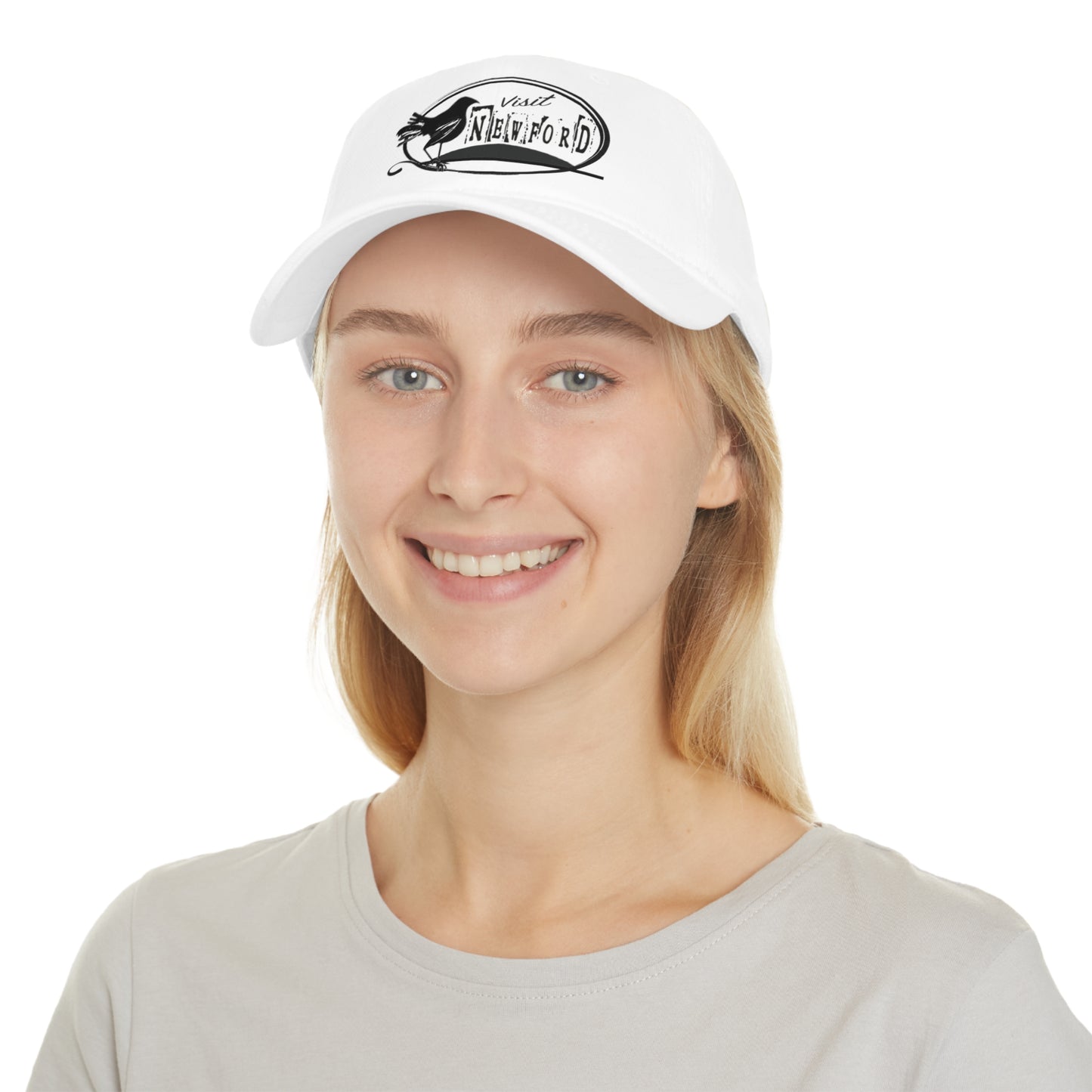 Visit Newford White Baseball Cap