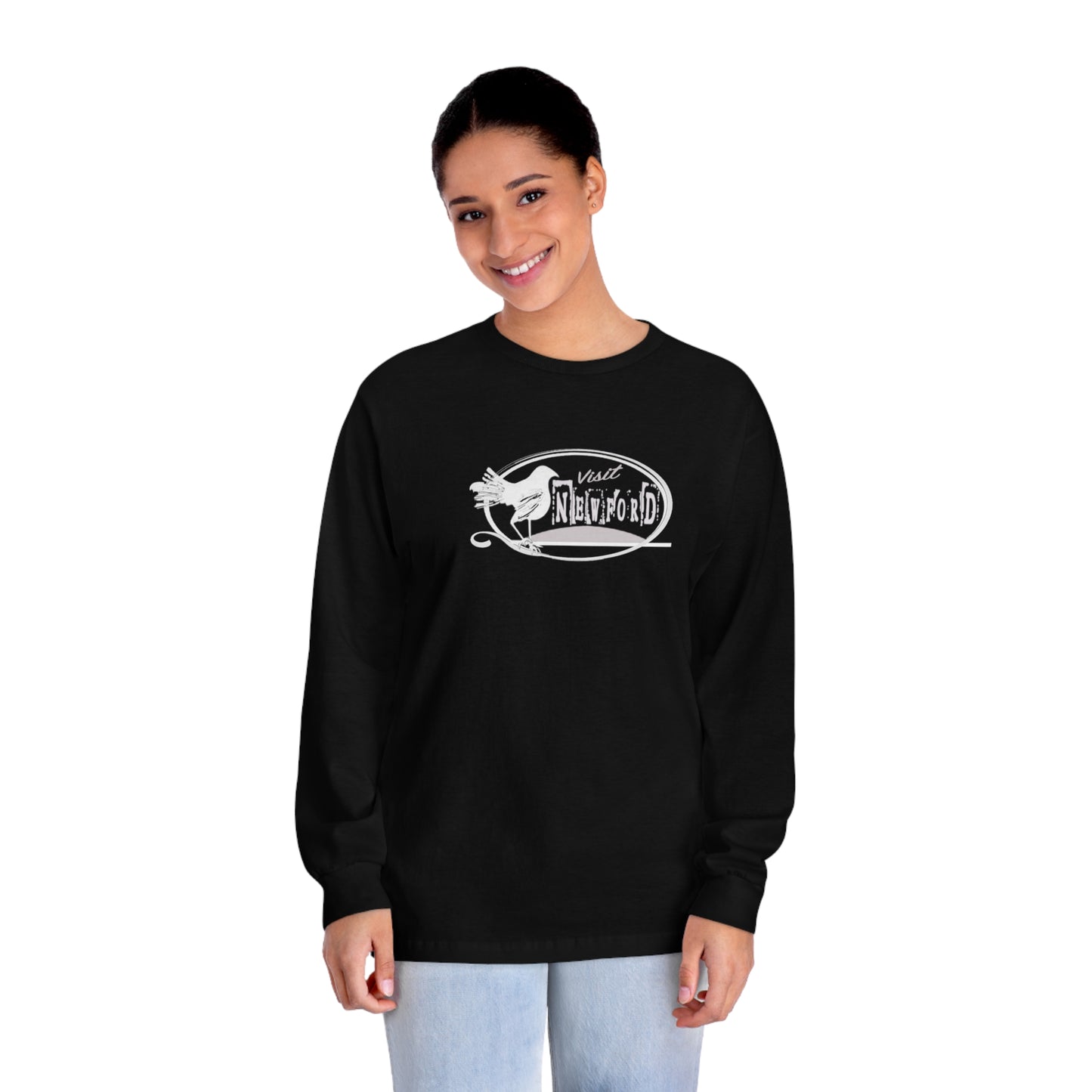 Visit Newford White Crow Long Sleeve T-Shirt