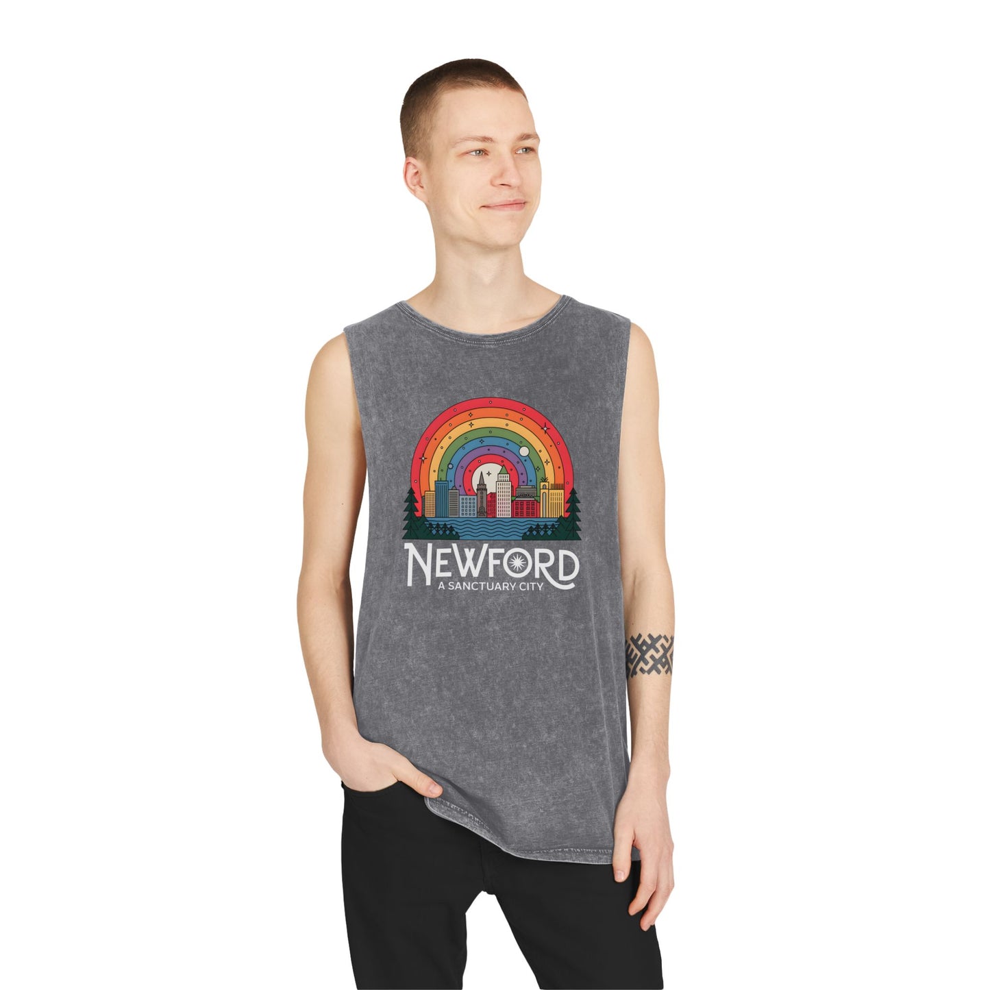 Sanctuary City Unisex Stonewash Tank Top