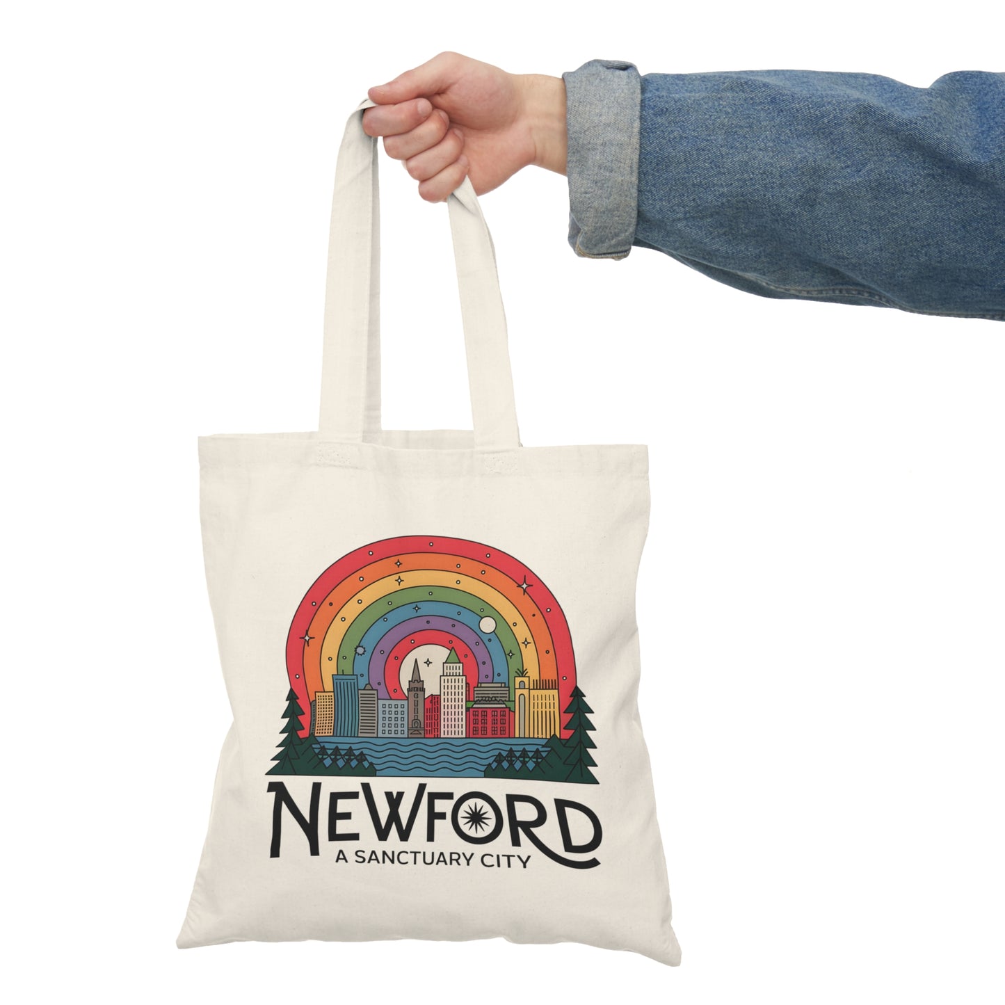 Newford Sanctuary City Natural Tote Bag