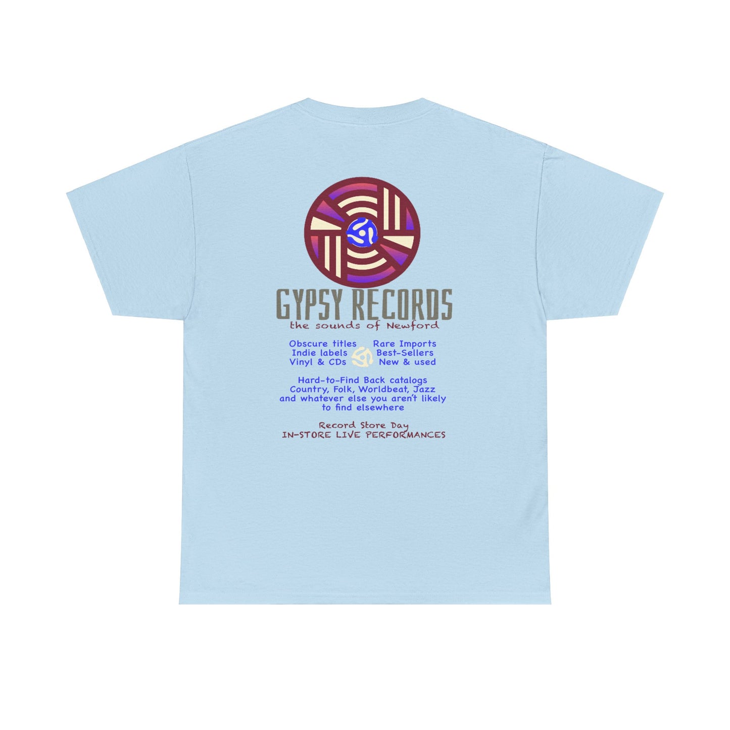 Gypsy Records  Heavy Cotton Tee