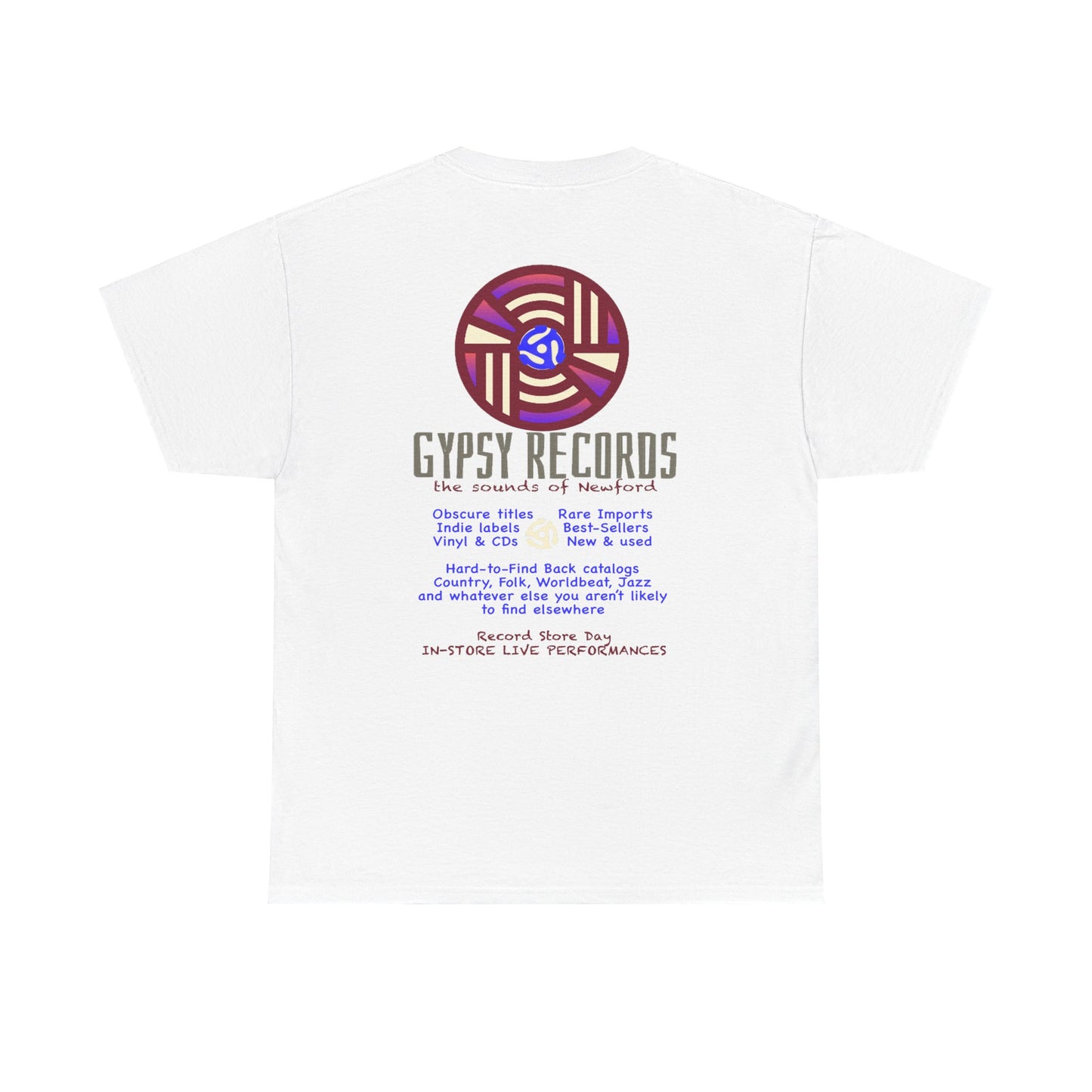 Gypsy Records  Heavy Cotton Tee