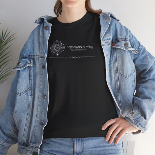 Coppercorn & Wiles  2-sided Newford Paranormal Investigator  Heavy Cotton Tee