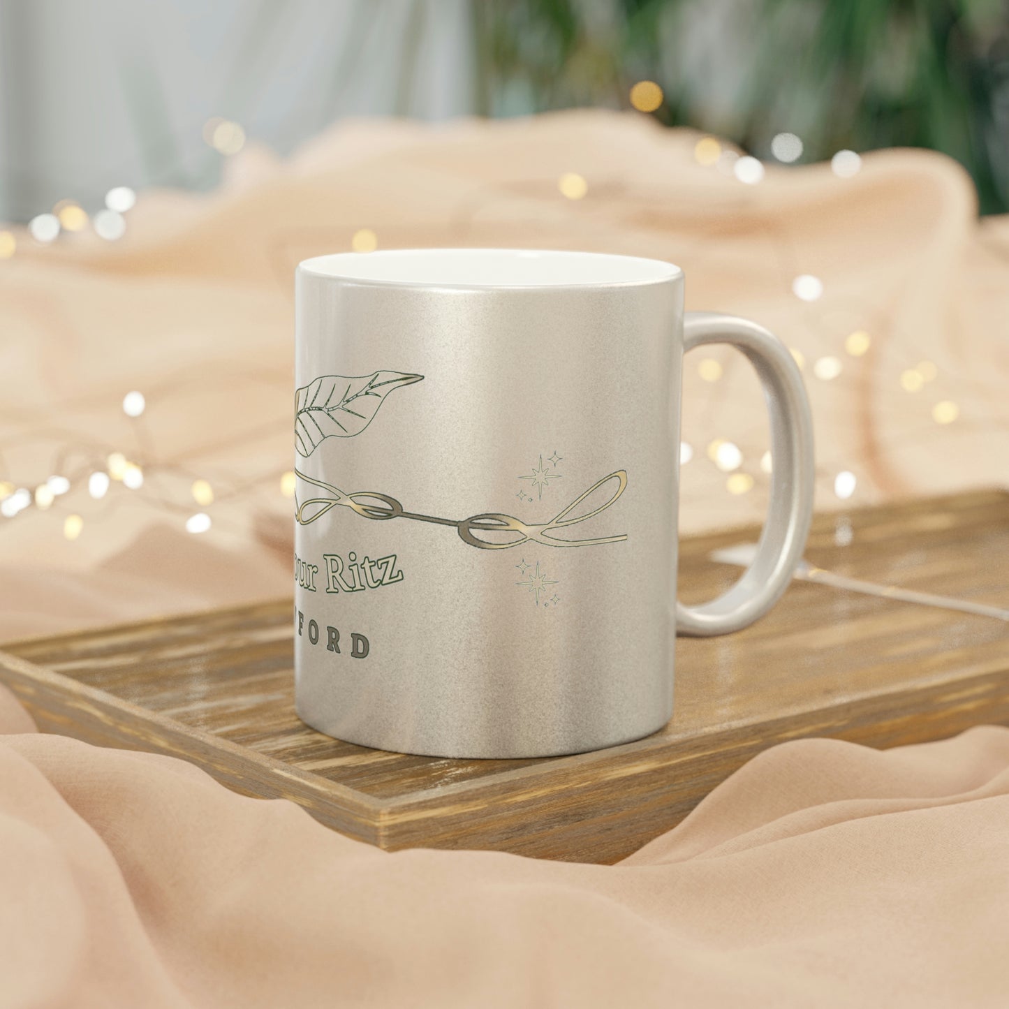 Harbour Ritz Hotel Metallic Silver Mug