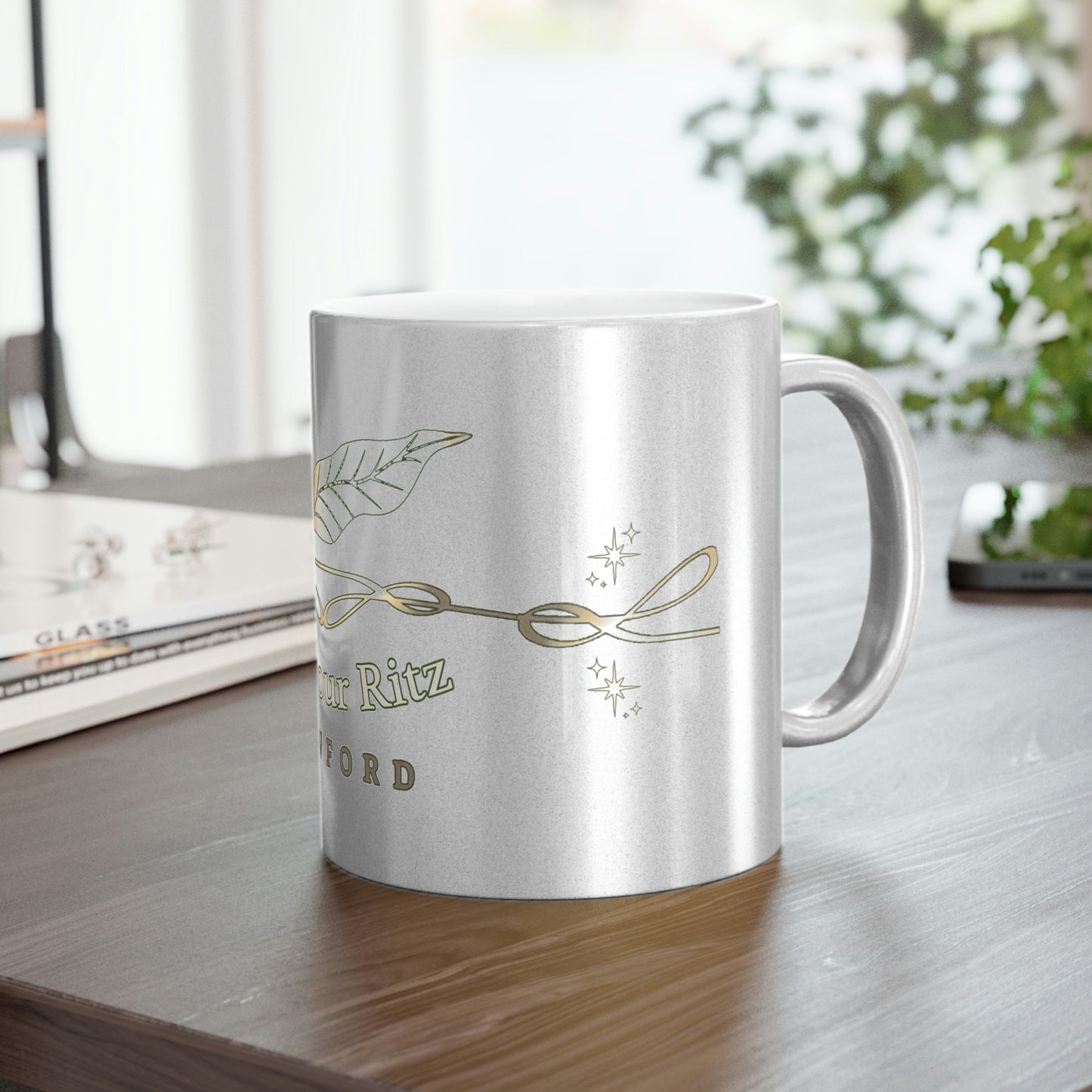 Harbour Ritz Hotel Metallic Silver Mug