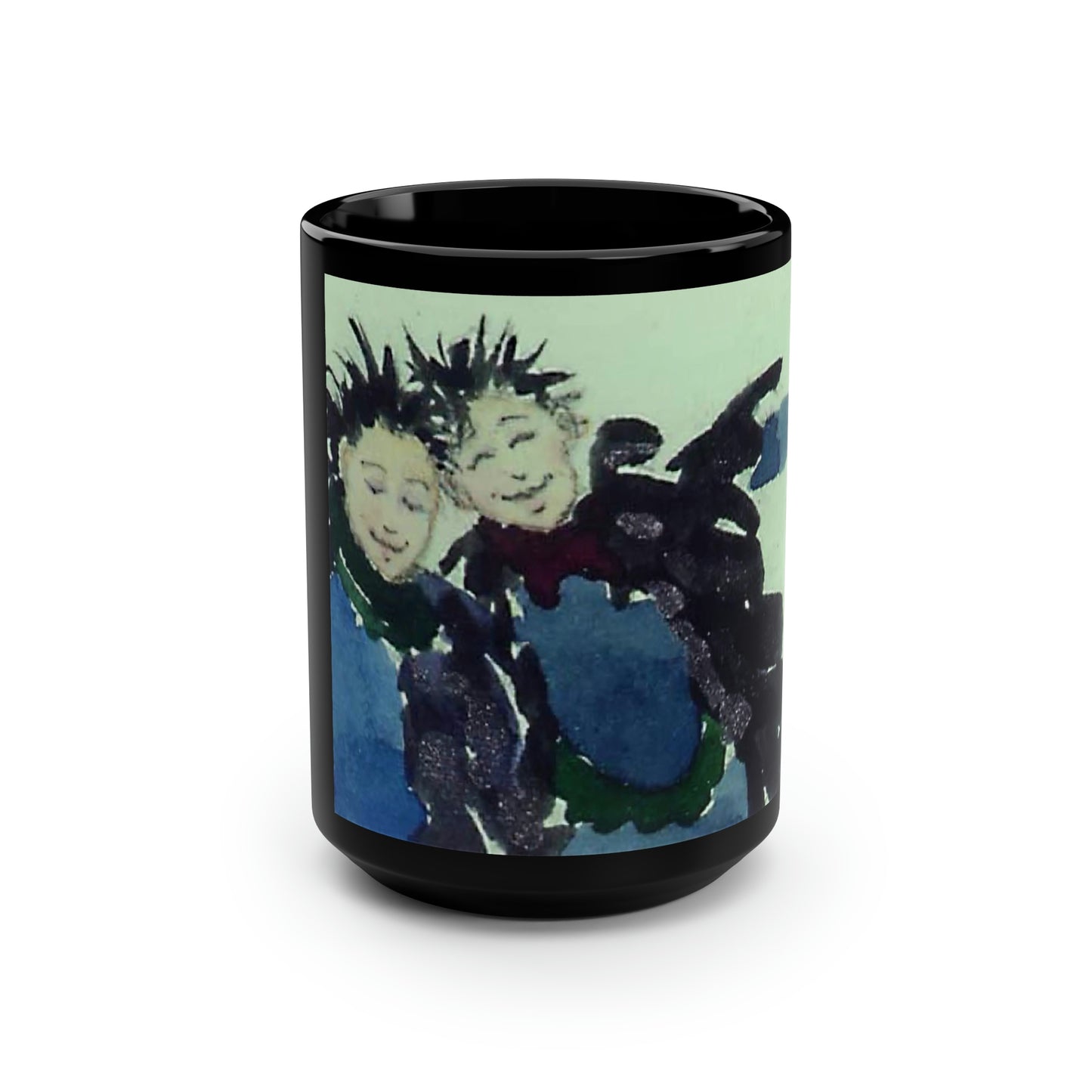 Crow Girls Black Mug