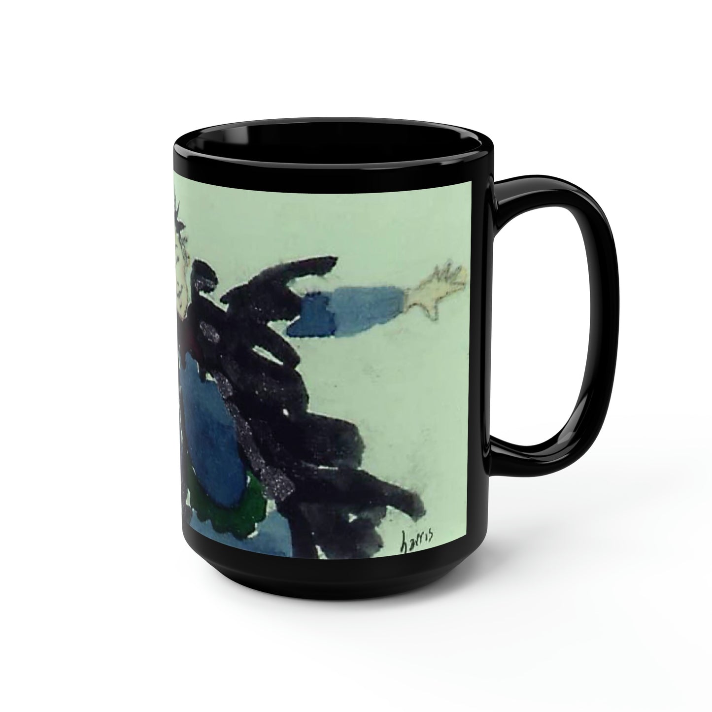 Crow Girls Black Mug