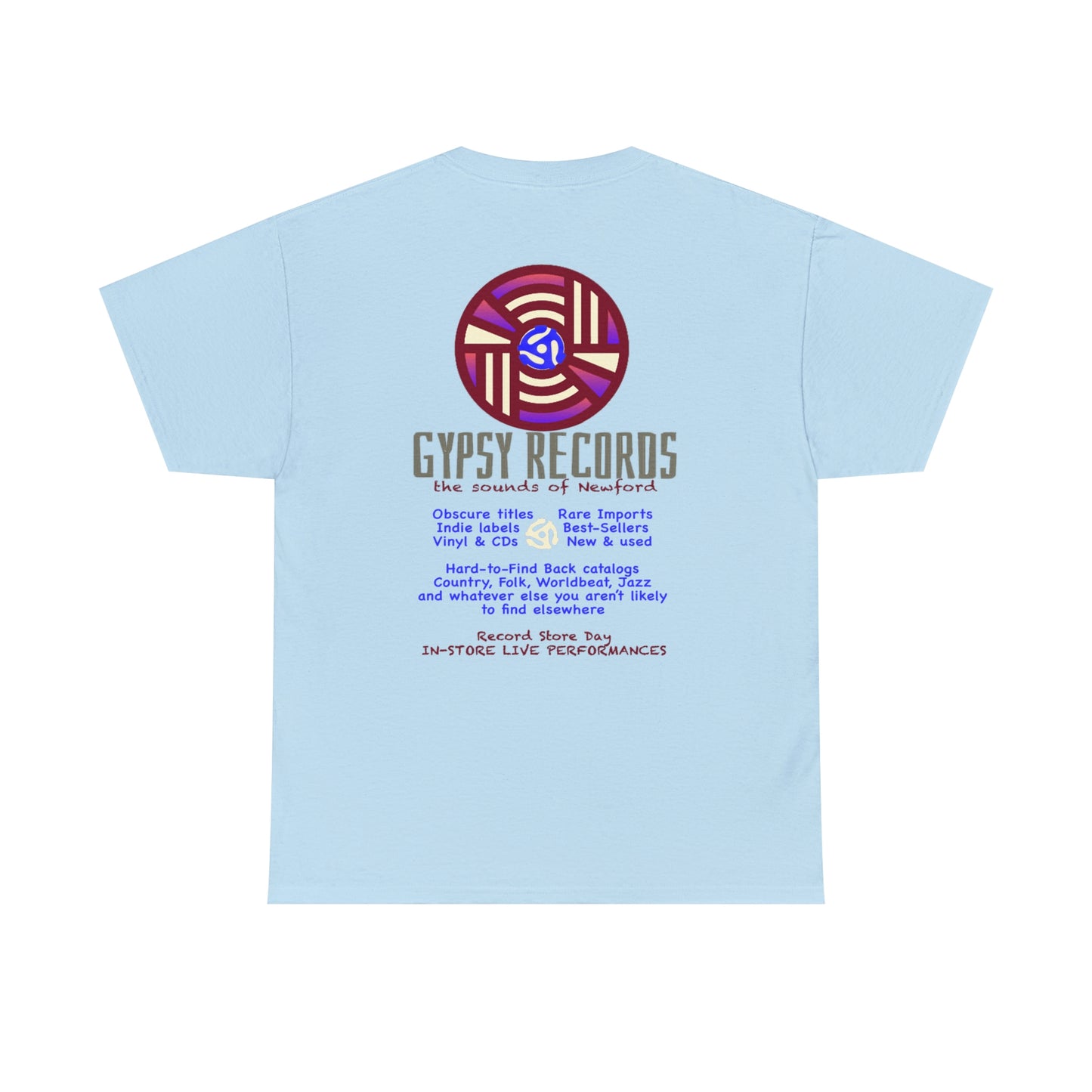 Gypsy Records  Heavy Cotton Tee