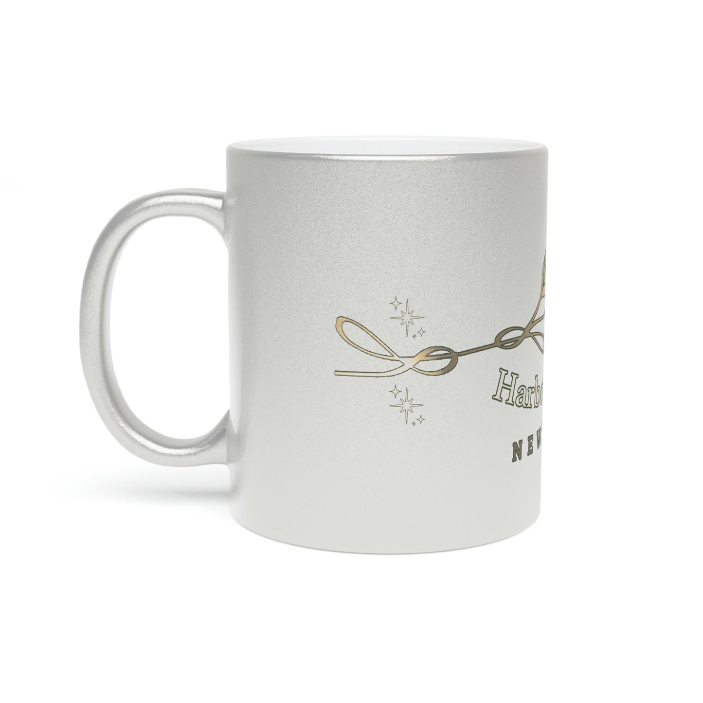 Harbour Ritz Hotel Metallic Silver Mug