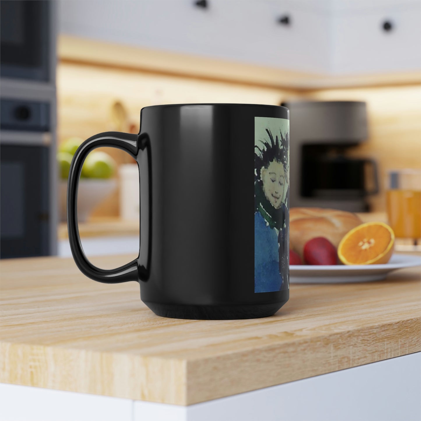 Crow Girls Black Mug