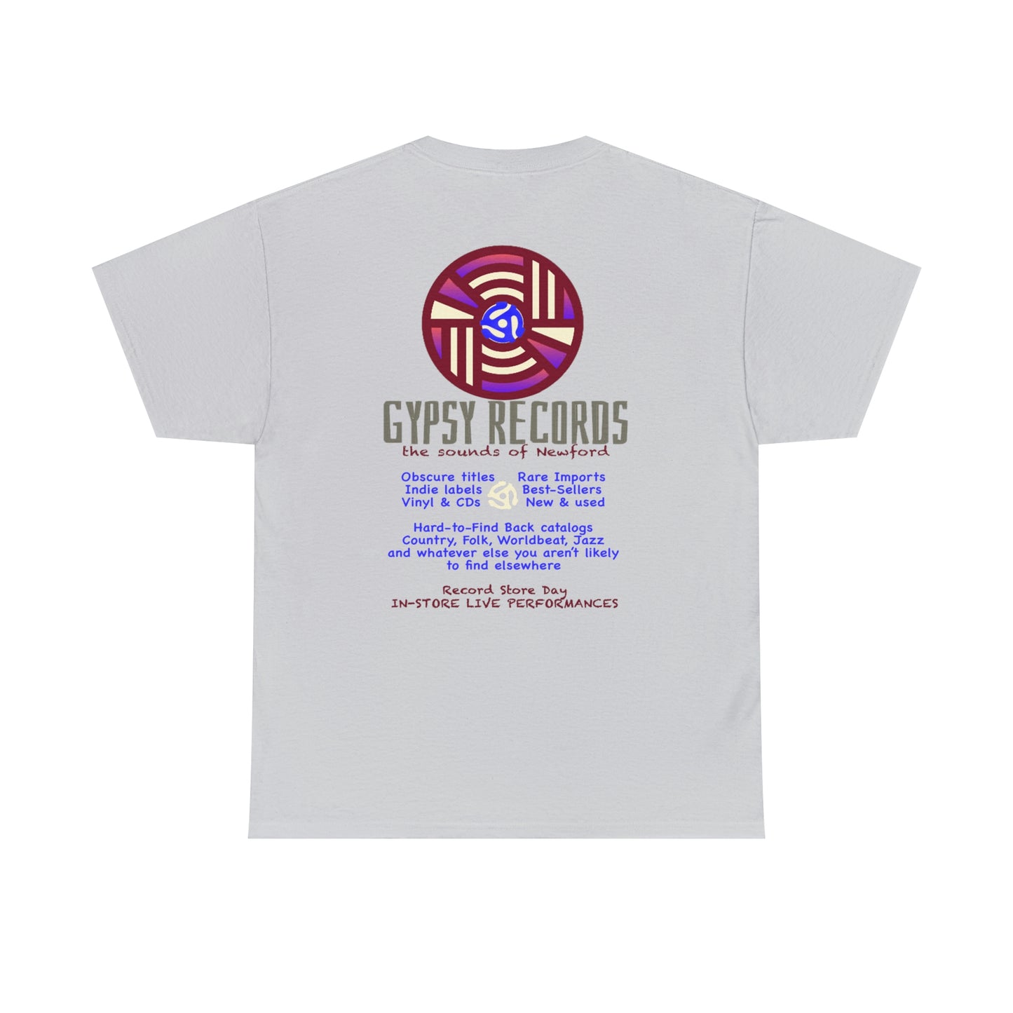 Gypsy Records  Heavy Cotton Tee