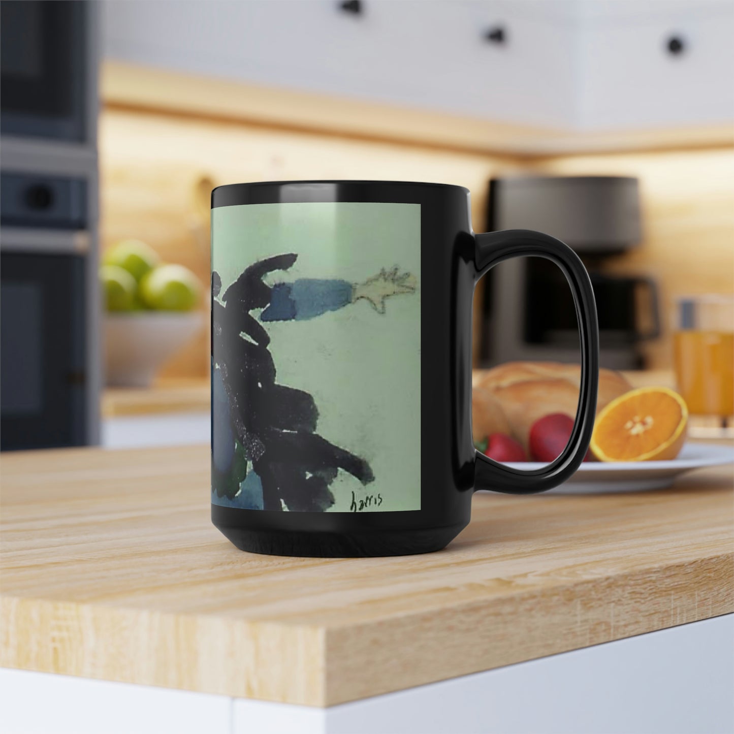 Crow Girls Black Mug