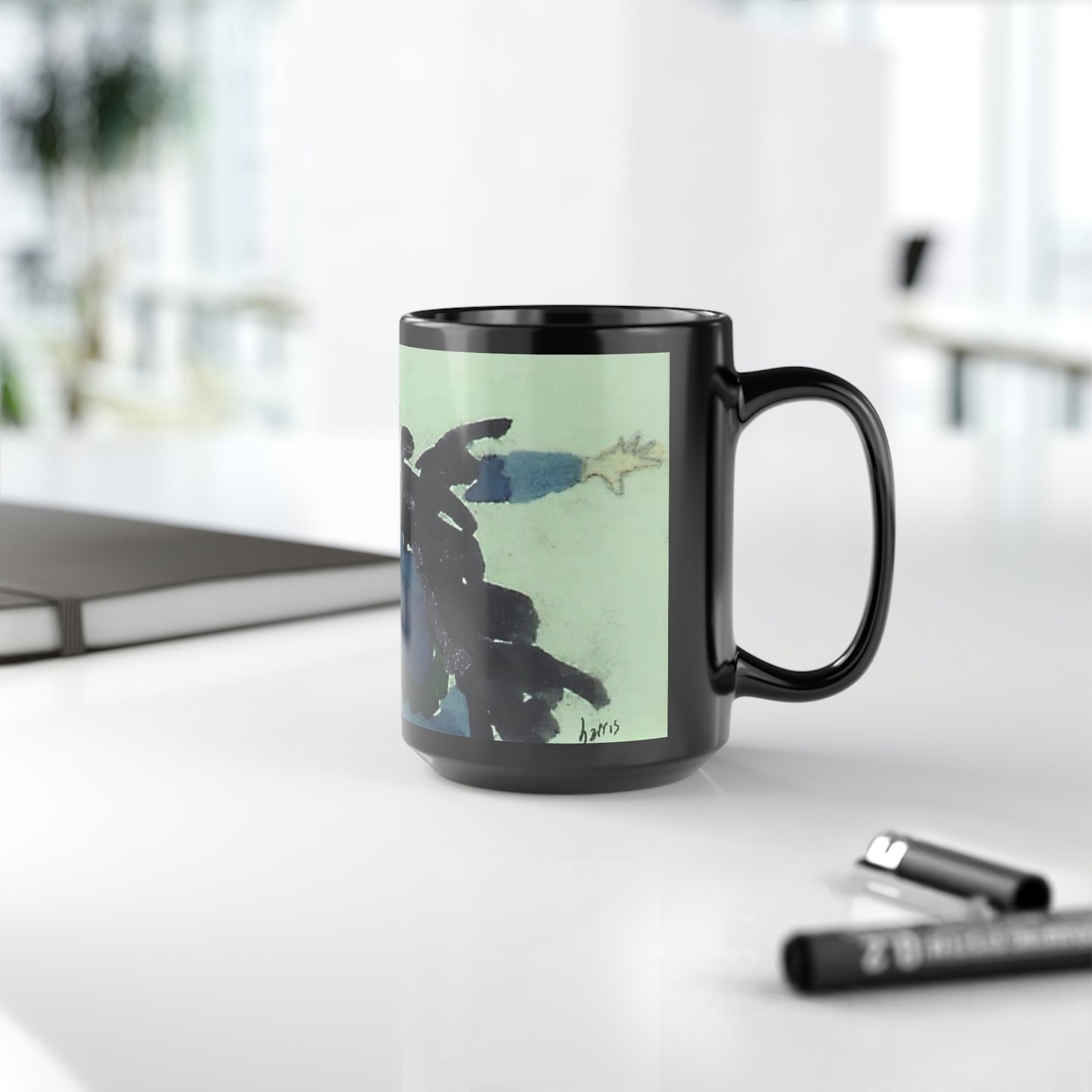 Crow Girls Black Mug