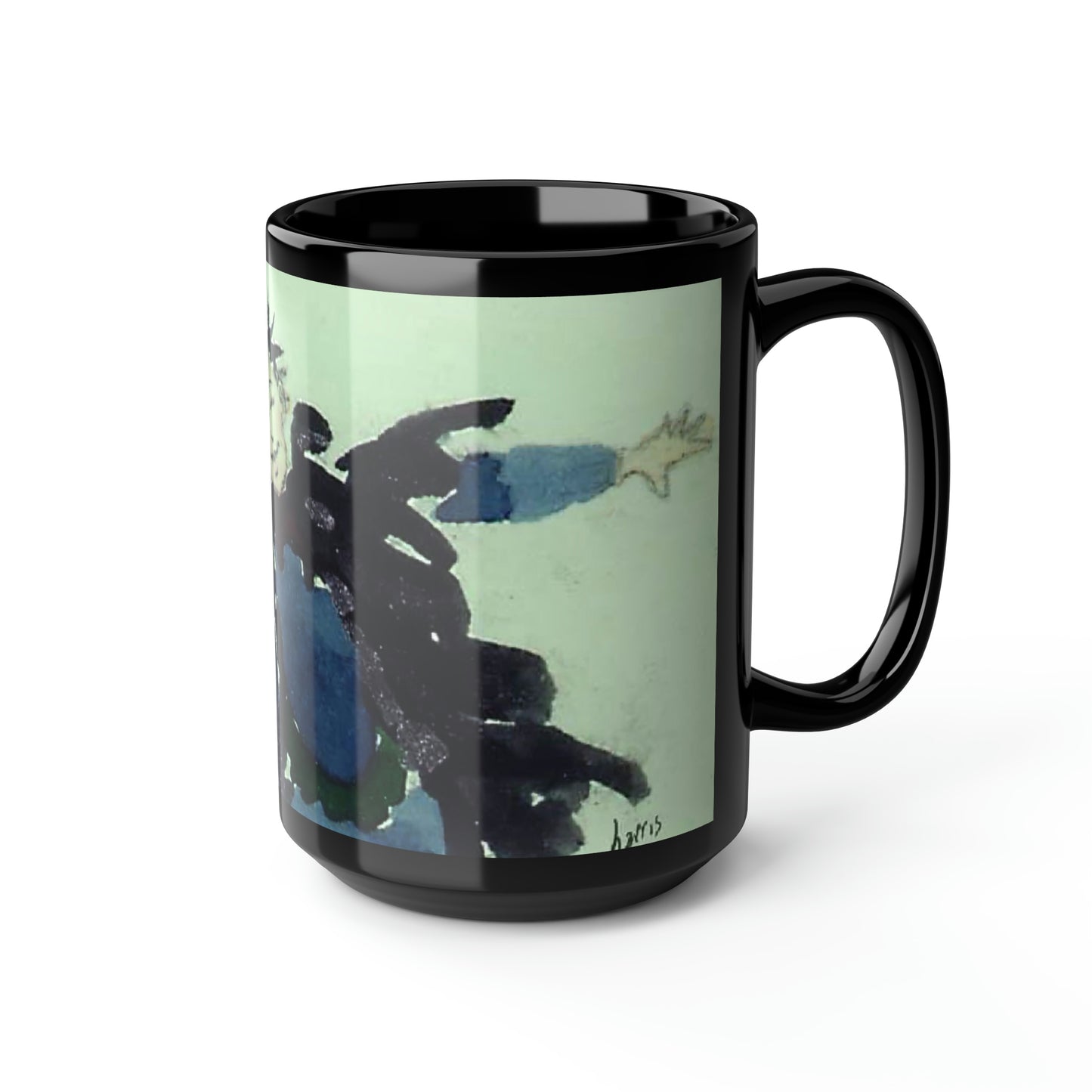 Crow Girls Black Mug