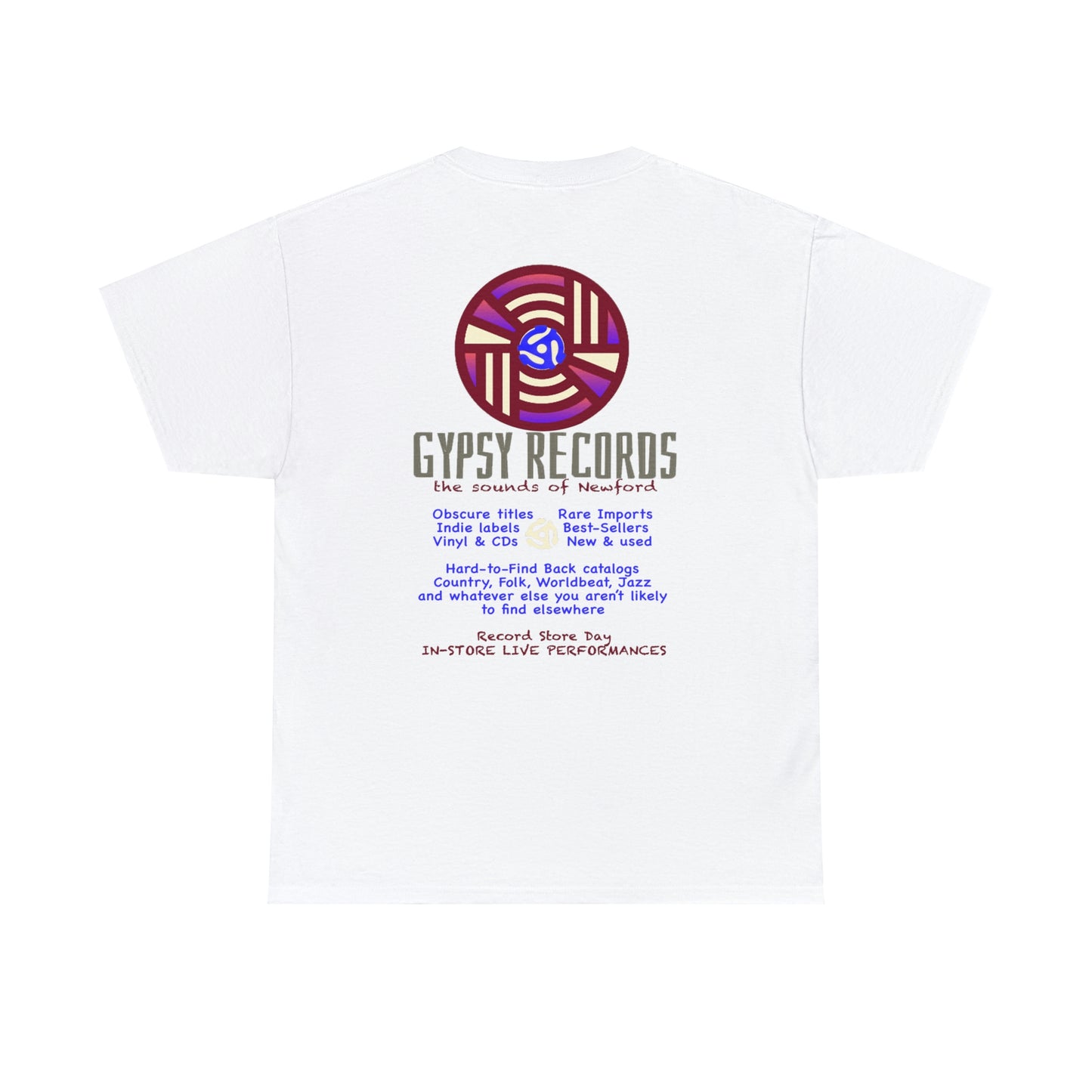 Gypsy Records  Heavy Cotton Tee