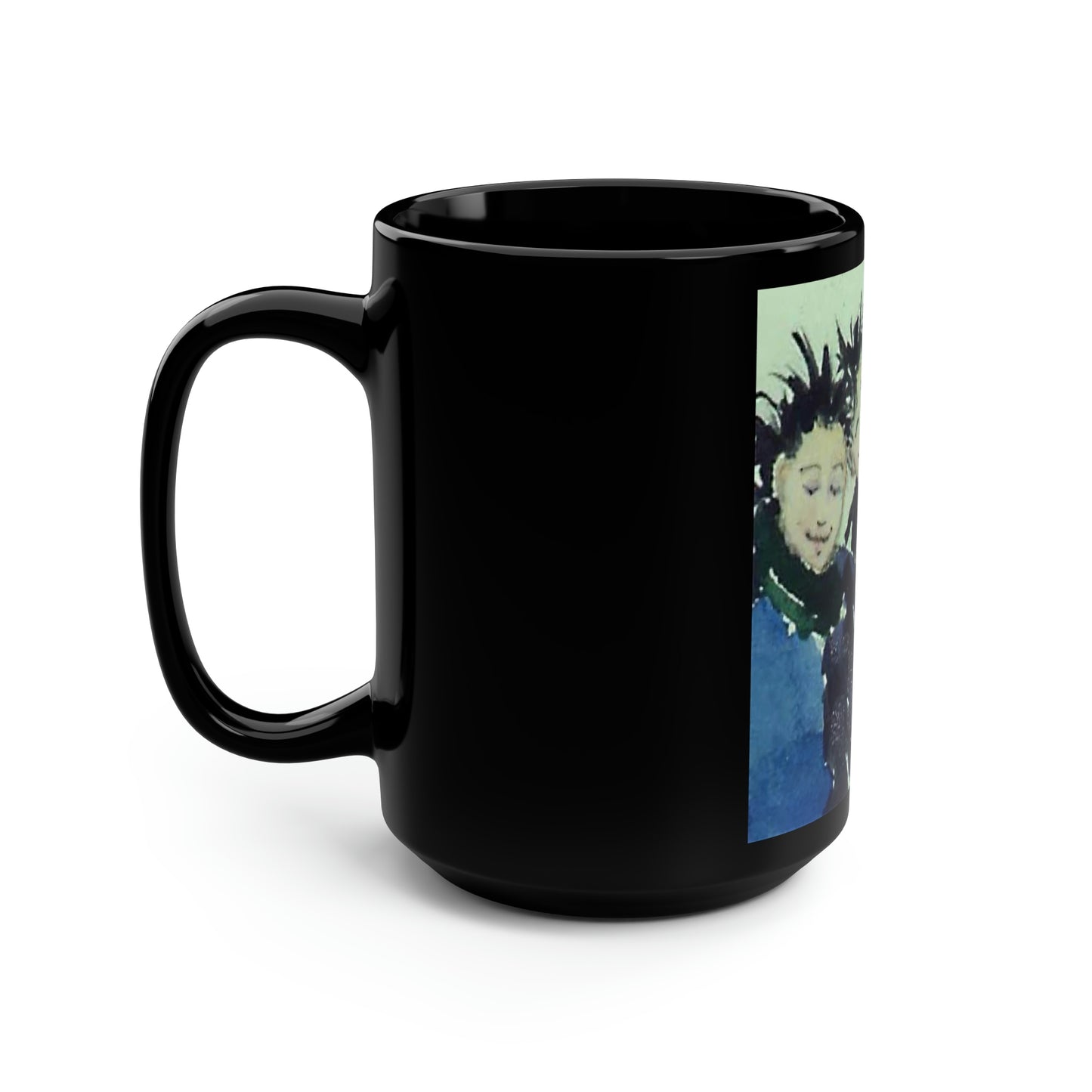 Crow Girls Black Mug