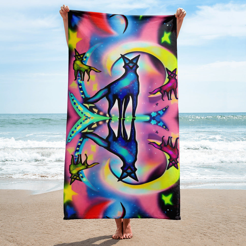 Magical Los Cadejos from Forests of the Heart Beach Towel